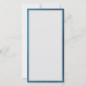 Golden Butterflies op een blauwe achtergrond Kaart (Achterkant)