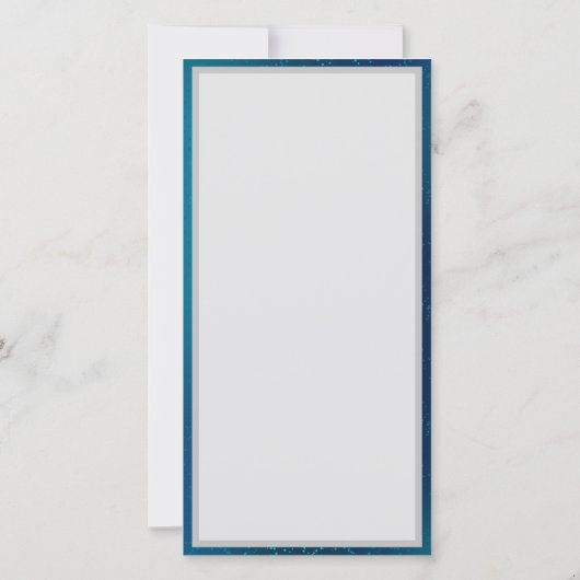 Golden Butterflies op een blauwe achtergrond Kaart (Achterkant)