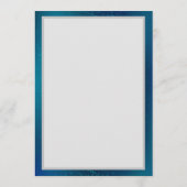 Golden Butterflies op een blauwe achtergrond Menu (Achterkant)