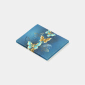Golden butterflies post-it® notes (Schuin)