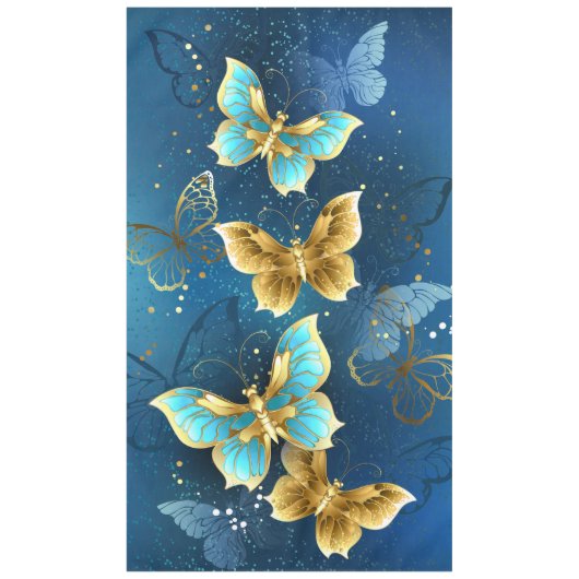 Golden butterflies tafelkleed (Voorkant)
