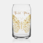 Golden Butterfly Blikvorm Glas (Voorkant)