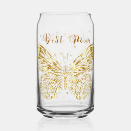 Golden Butterfly Blikvorm Glas