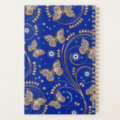 Golden Butterfly Evil Eye Patroon Planner (Achterkant)