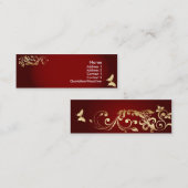 Golden Butterfly Mini Visitekaartje (Voorkant / Achterkant)