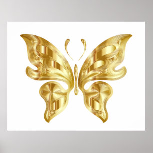 GOLDEN BUTTERFLY POSTER