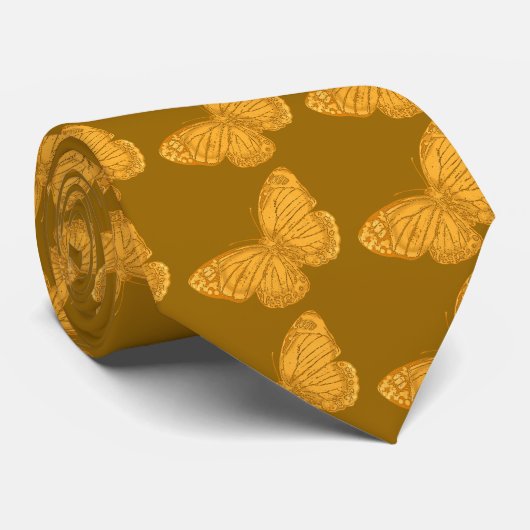 Golden Butterfly Stropdas (Opgerold)