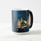 Golden Cabin Blue Morphing Mug (Devant droit)