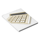 Golden calculator notitieblok (Schuin)