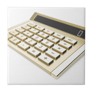Golden calculator tegeltje
