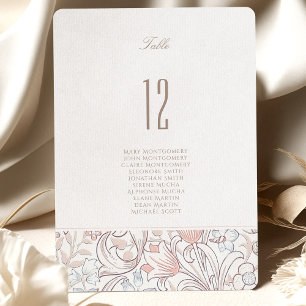 Golden Calla Lily Trouwtafel Nummer Kaart