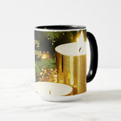 Golden Candles Kerstvakantie Mok (Voorkant rechts)