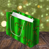 Golden Candy Canes Evergreen Elegance Kerstmis Groot Cadeauzakje