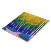 Golden Canopy - Een boslandschap Tegeltje (Zijkant)