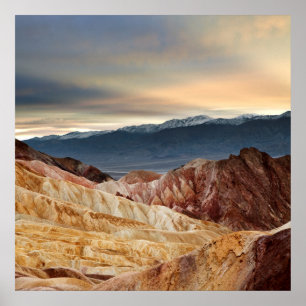 Golden Canyon op Sunset Poster