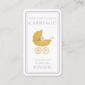 Golden Carriage Scratch-Off Game | Lavender Winner Visitekaartje (Voorkant)