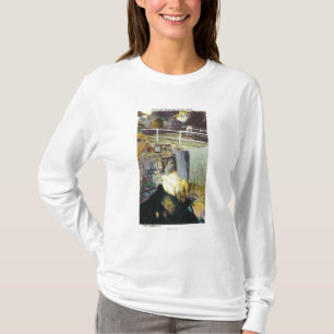 Golden Cascade en Natural Bridge Uitzicht T-shirt