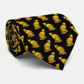 Golden Cats Stropdas (Opgerold)