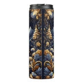 Golden Celestial Nativity Night Scene Thermosbeker (Achterkant)