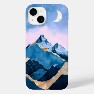Golden Celestial Peaks Waterverf Case-Mate iPhone 14 Hoesje