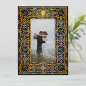 Golden Celtic Knot Kaart (Staand voorkant)