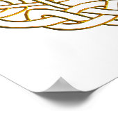 Golden Celtic Knot Poster (Hoek)