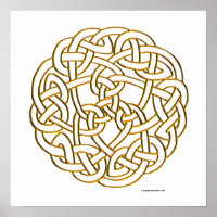 Golden Celtic Knot