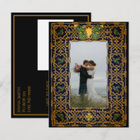 Golden Celtic Knot Save the Date Notice Post