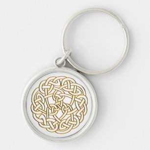 Golden Celtic Knot Sleutelhanger