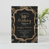 Golden chain glamour leopard cheetah kaart (Staand voorkant)