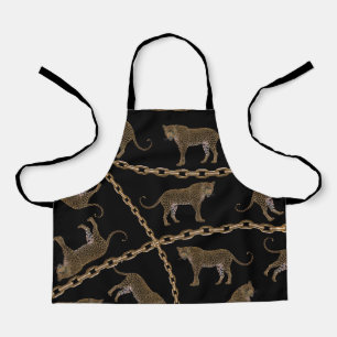 Golden chain glamour leopard cheetah schort