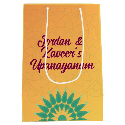 Golden Chakra BG Dank u Terugkeer Medium Cadeauzakje (Achterkant)