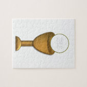 Golden Chalice en Host - Heilige Communie Legpuzzel (Horizontaal)