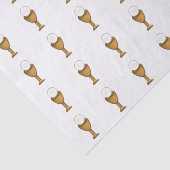 Golden Chalice en Host - Heilige Communie Tissuepapier (Detail)