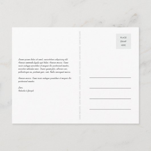 Golden Champagne Bubbles feest redt de datum Aankondigingskaart (Achterkant)