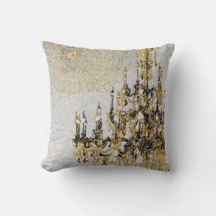Golden Chandelier Pillow Kussen
