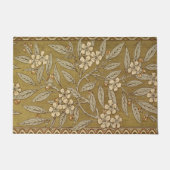Golden Cherry Blossom Art Deco Walter Crane Deurmat (Voorkant)