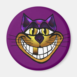 Golden Cheshire Cat Magnet Magneet