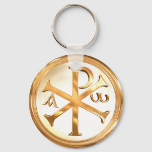 Golden Chi-Rho Sleutelhanger