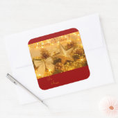 "Golden Christmas" Cadeau Label Sticker (Envelop)