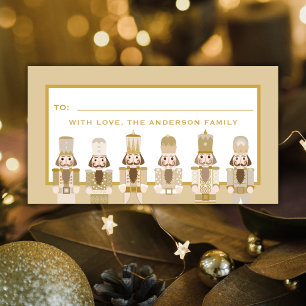 GOLDEN CHRISTMAS NOTENKRAKER CADEAU STICKER