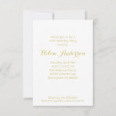 Golden Circle 40th Birthday Party Invitation (Dos)