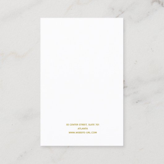 Golden Circle Branch Clay Arch Earring Display Visitekaartje (Achterkant)