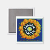 Golden Circle Sinaasappels Magneet (Voorkant / Achterkant)