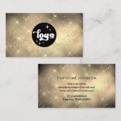 golden cloud ajouter votre logo carte de visite (Devant / Derrière)