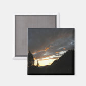 Golden Cloudy Sunset....... Magnet Magneet (Voorkant / Achterkant)