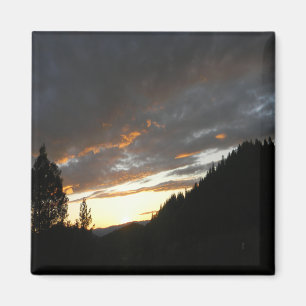 Golden Cloudy Sunset....... Magnet Magneet