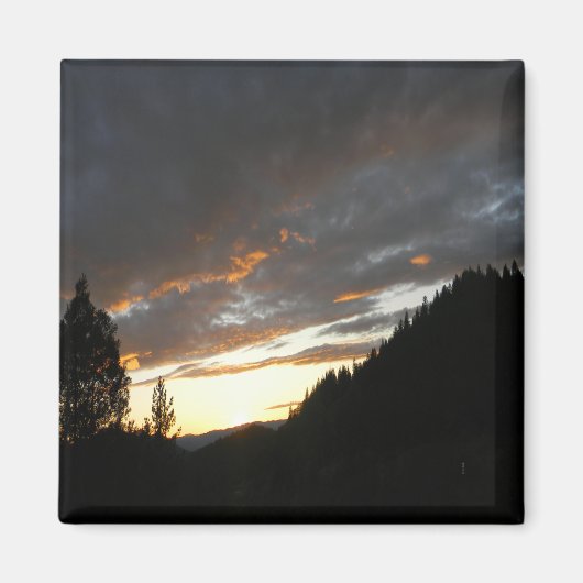 Golden Cloudy Sunset....... Magnet Magneet (Voorkant)