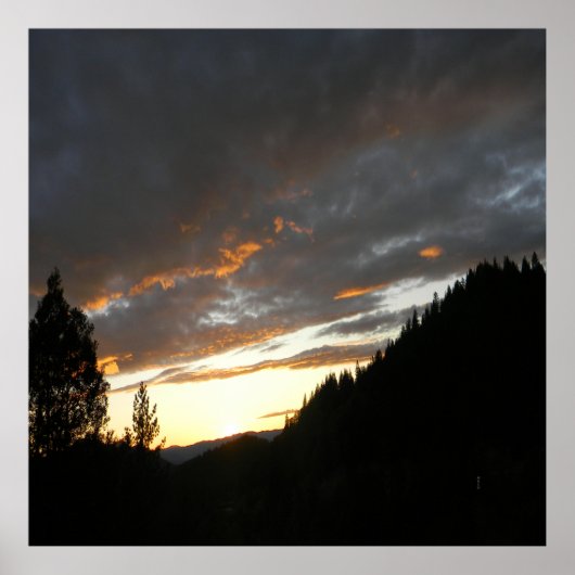 Golden Cloudy Sunset...... Poster (Voorkant)