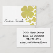 Golden Clover Shamrock Visitekaartje (Voorkant / Achterkant)